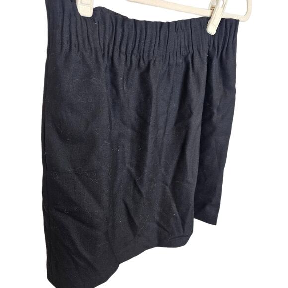 J Crew Skirt Wool Skirt Womens A Line Wool Skirt 4 Black Skirt Mini Skirt NEW - Picture 2 of 8